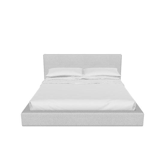 BEDIS lovos šviesiai pilkos bouclé 3D modelis