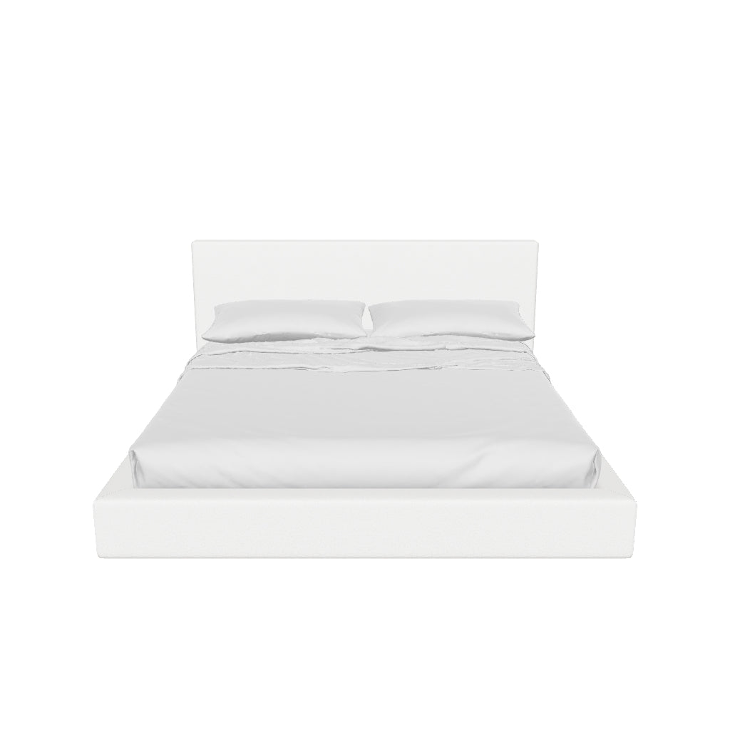 BEDIS lovos baltos bouclé 3D modelis